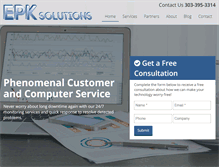 Tablet Screenshot of epk-solutions.com